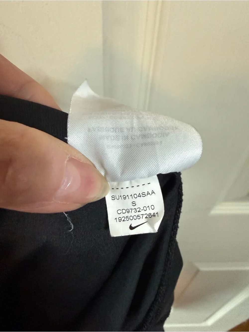 Nike Black Dri-FIT Capri Legging Just Do It Woman’s Size Small